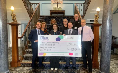 Macclesfield based Shrigley Hall Hotel and Spa celebrates fundraising partnership with East Cheshire NHS Charity