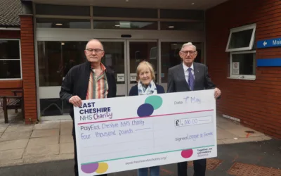 Generous League of Friends donation benefiting patients at Congleton War Memorial Hospital