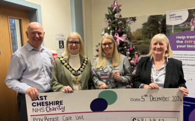 Cheshire woman nominated for award after raising nearly £60,000 for Macclesfield Hospital