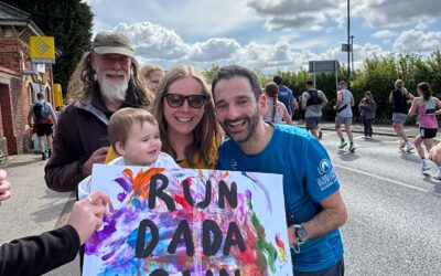 Over £1,500 raised in emotional tribute to Macclesfield Hospital specialist units as local father completes Manchester Marathon
